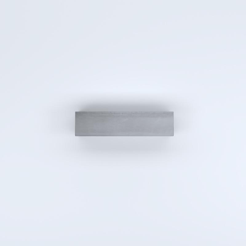 FIORIERE IN CEMENTO LISCE RETTANGOLARI SENZA PIEDINI CM80X20X30H GRIGIO