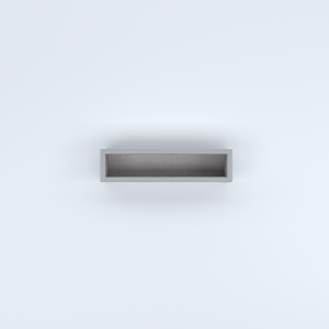 FIORIERE IN CEMENTO LISCE RETTANGOLARI SENZA PIEDINI CM80X20X20H GRIGIO
