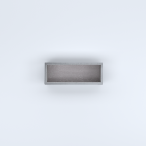 FIORIERE IN CEMENTO LISCE RETTANGOLARI SENZA PIEDINI CM80X30X20H GRIGIO