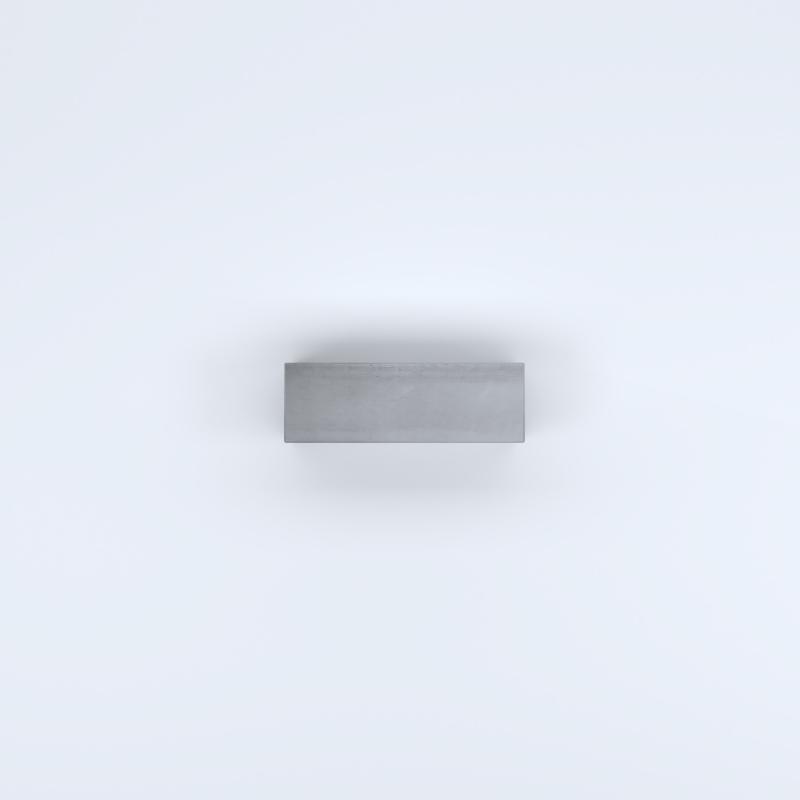 FIORIERE IN CEMENTO LISCE RETTANGOLARI SENZA PIEDINI CM60X20X40H GRIGIO