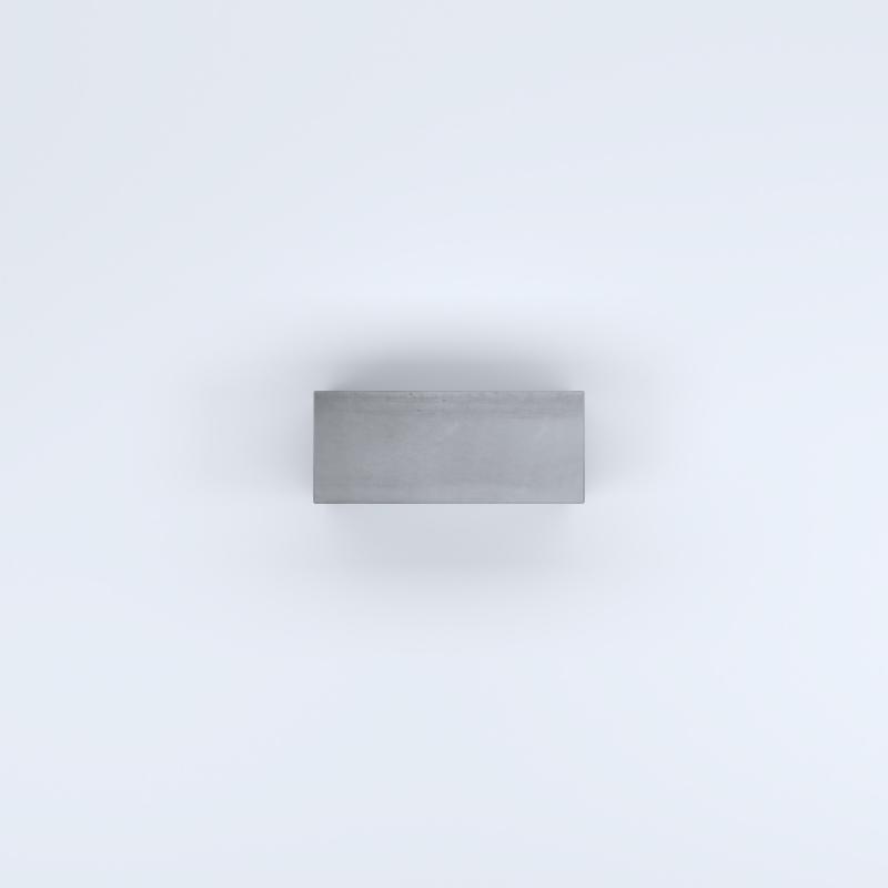 FIORIERE IN CEMENTO LISCE RETTANGOLARI SENZA PIEDINI CM60X25X25H GRIGIO