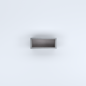 FIORIERE IN CEMENTO LISCE RETTANGOLARI SENZA PIEDINI CM60X25X25H GRIGIO