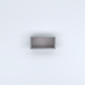 FIORIERE IN CEMENTO LISCE RETTANGOLARI SENZA PIEDINI CM60X30X20H GRIGIO