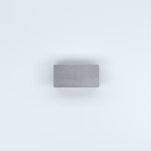 FIORIERE IN CEMENTO LISCE RETTANGOLARI SENZA PIEDINI CM60X30X30H GRIGIO