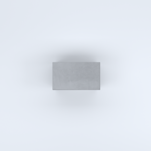 FIORIERE IN CEMENTO LISCE RETTANGOLARI SENZA PIEDINI CM60X35X40H GRIGIO
