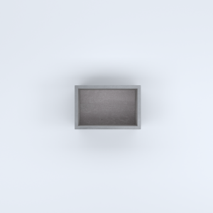 FIORIERE IN CEMENTO LISCE RETTANGOLARI SENZA PIEDINI CM60X40X30H GRIGIO