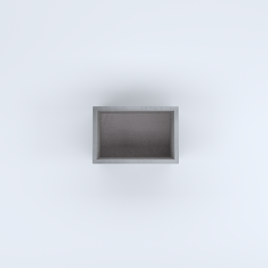 FIORIERE IN CEMENTO LISCE RETTANGOLARI SENZA PIEDINI CM60X40X40H GRIGIO