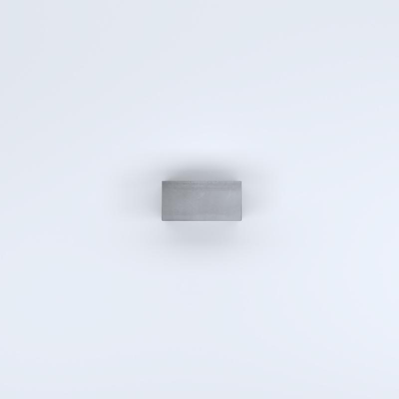 FIORIERE IN CEMENTO LISCE RETTANGOLARI SENZA PIEDINI CM40X20X40H GRIGIO