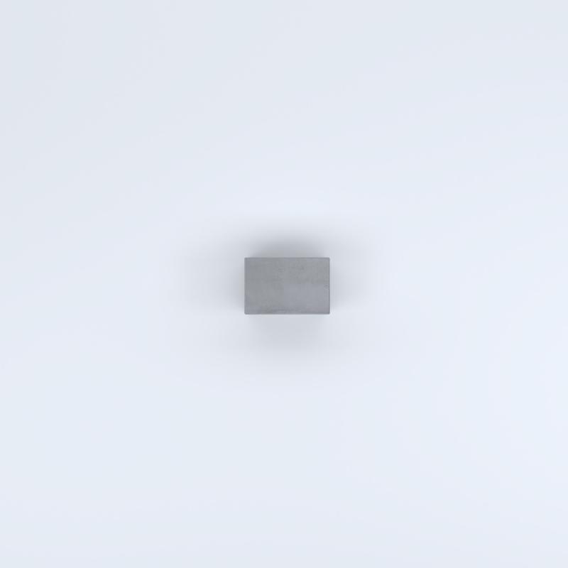 FIORIERE IN CEMENTO LISCE RETTANGOLARI SENZA PIEDINI CM30X20X40H GRIGIO