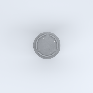 FIORIERE IN CEMENTO LISCE CILINDRO PIEDINI ACQUASTOP DIAM. CM47X50H GRIGIO 