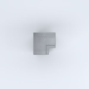 FIORIERE IN CEMENTO LISCE ZAVORRA MODELLO A SENZA PIEDINI CM40X40X28X50H GRIGIO