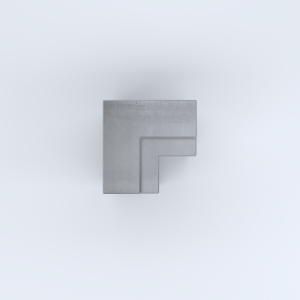FIORIERE IN CEMENTO LISCE ZAVORRA MODELLO A SENZA PIEDINI CM50X50X30X50H GRIGIO