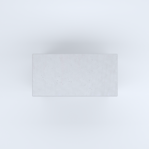 FIORIERE IN CEMENTO LISCE RETTANGOLARI SENZA PIEDINI CM100X50X60H BIANCO
