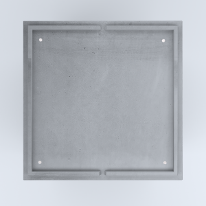 FIORIERE IN CEMENTO LISCE CUBO PIEDINI ACQUASTOP CM100X100X20H GRIGIO
