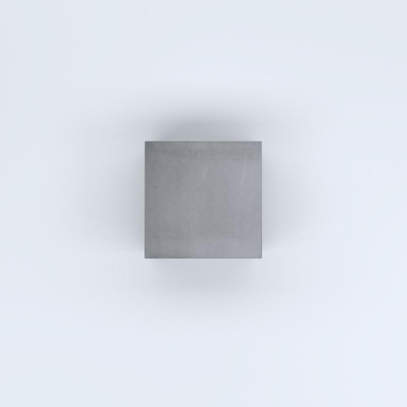 FIORIERE IN CEMENTO LISCE CUBO SENZA PIEDINI CM50X50X50H GRIGIO