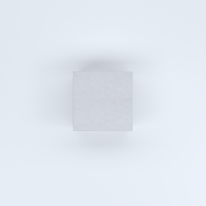 FIORIERE IN CEMENTO LISCE CUBO SENZA PIEDINI CM50X50X60H BIANCO