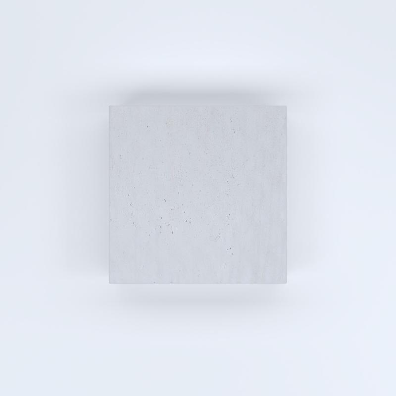 FIORIERE IN CEMENTO LISCE CUBO SENZA PIEDINI CM80X80X50H BIANCO