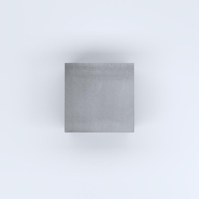 FIORIERE IN CEMENTO LISCE CUBO SENZA PIEDINI CM60X60X70H GRIGIO